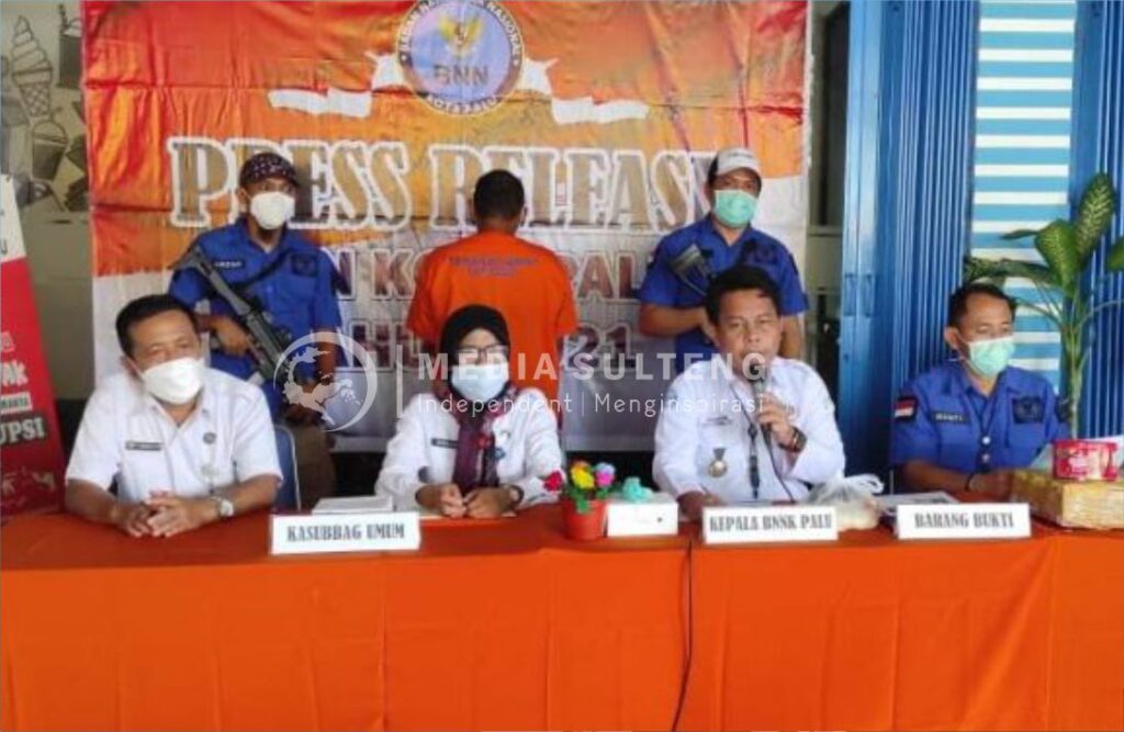 BNNK Palu Berhasil Ringkus Pengedar Shabu di Luwuk